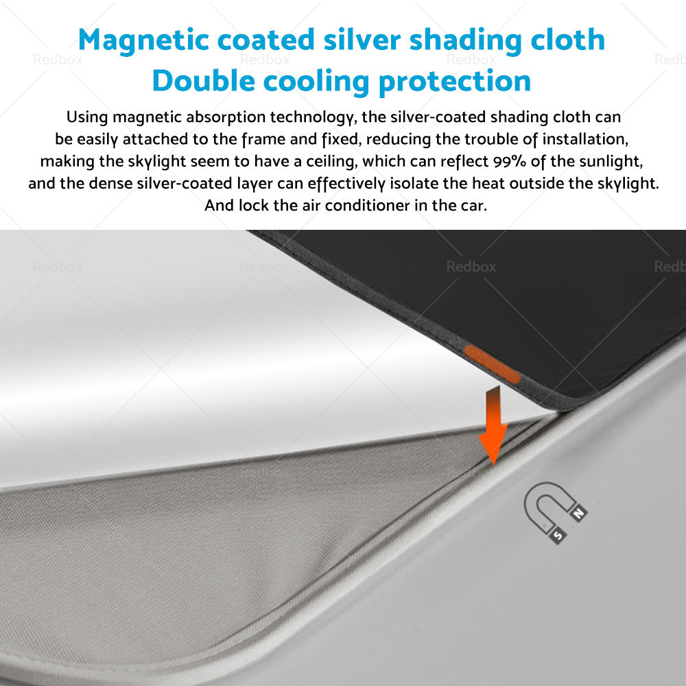 {{ For Tesla Model Y Glass Sun Roof Shade Sunroof Window UV Film Blind Sunshade Mesh }} - Buy Car Parts Online at {{ Kaka Auto Parts }}.