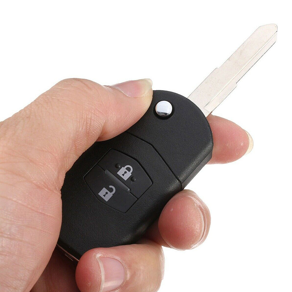 {{ 2Pcs x2 Button Remote Flip Key Car Shell Case Cover For Mazda 3 5 6 RX7 RX8 BT50 }} - Buy Car Parts Online at {{ Kaka Auto Parts }}.