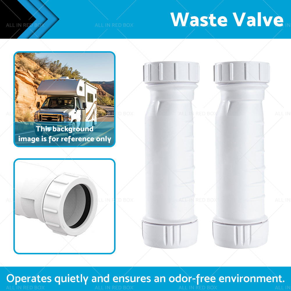 {{ 2Pcs Set Waterless Self Sealing Waste Valve Inline Trap Bath Basin Caravan RV }} - Buy Car Parts Online at {{ Kaka Auto Parts }}.