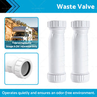 {{ 2Pcs Set Waterless Self Sealing Waste Valve Inline Trap Bath Basin Caravan RV }} - Buy Car Parts Online at {{ Kaka Auto Parts }}.