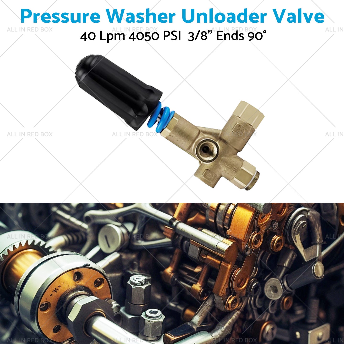 {{ 1PCS Pressure Washer Unloader Valve 40 Lpm 4050 PSI 3/8" Ends 90 degree }} - Buy Car Parts Online at {{ Kaka Auto Parts }}.