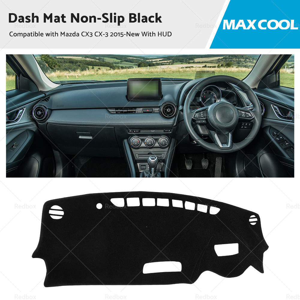 {{ Non-Slip Dash Mat Suitable For Mazda CX3 CX-3 2015-New With HUD Dashboard Cover }} - Buy Car Parts Online at {{ Kaka Auto Parts }}.