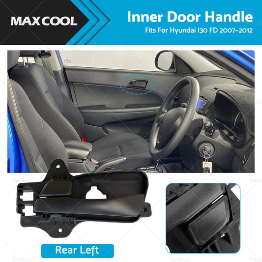 {{ Rear Left Side Inner Door Handle LH Fits For Hyundai I30 FD 2007-2012 Black }} - Buy Car Parts Online at {{ Kaka Auto Parts }}.