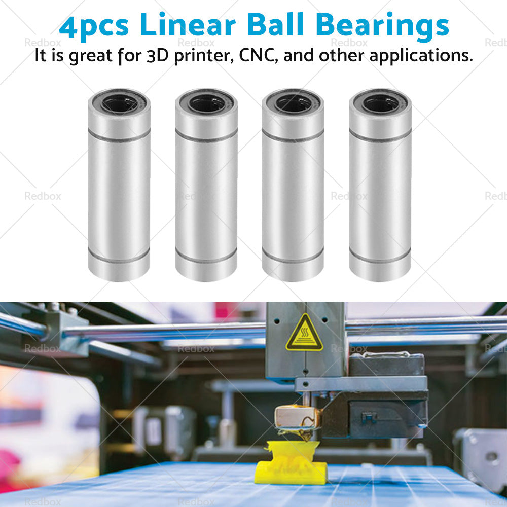 {{ 4PCS LM8UU Extra Long Linear Ball Bearings 8mm Bore Dia 15mm OD 45mm Length }} - Buy Car Parts Online at {{ Kaka Auto Parts }}.
