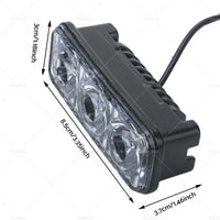{{ 2X Super Bright 3 LED Daylight Running Lights Daytime Driving Light DRL White }} - Buy Car Parts Online at {{ Kaka Auto Parts }}.