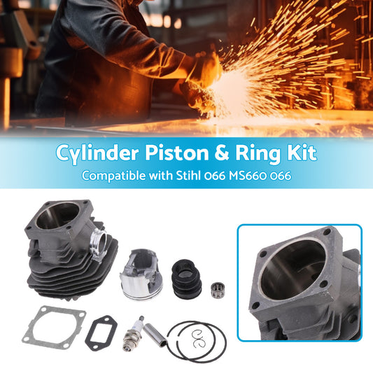 Suitable For Stihl 066 MS660 066 Chainsaw Parts 56mm Cylinder Piston  and  Ring Kit