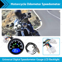 {{ Universal Digital Motorcycle Odometer Speedometer Tachometer Gauge LCD Backlight }} - Buy Car Parts Online at {{ Kaka Auto Parts }}.