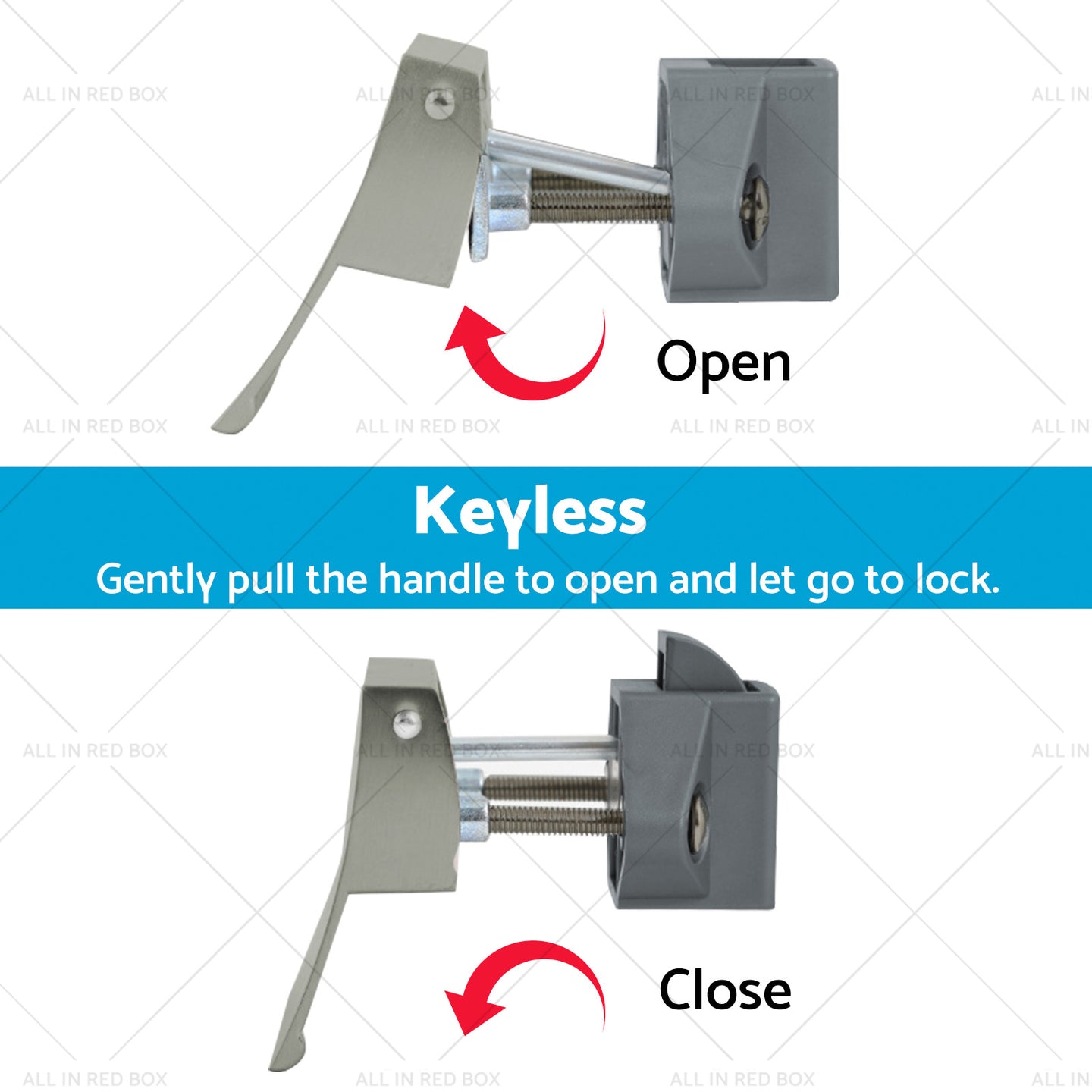 {{ 4PCS Square Shape Handle Push Locks Suitable for Caravan RV Marine Latch Knob }} - Buy Car Parts Online at {{ Kaka Auto Parts }}.