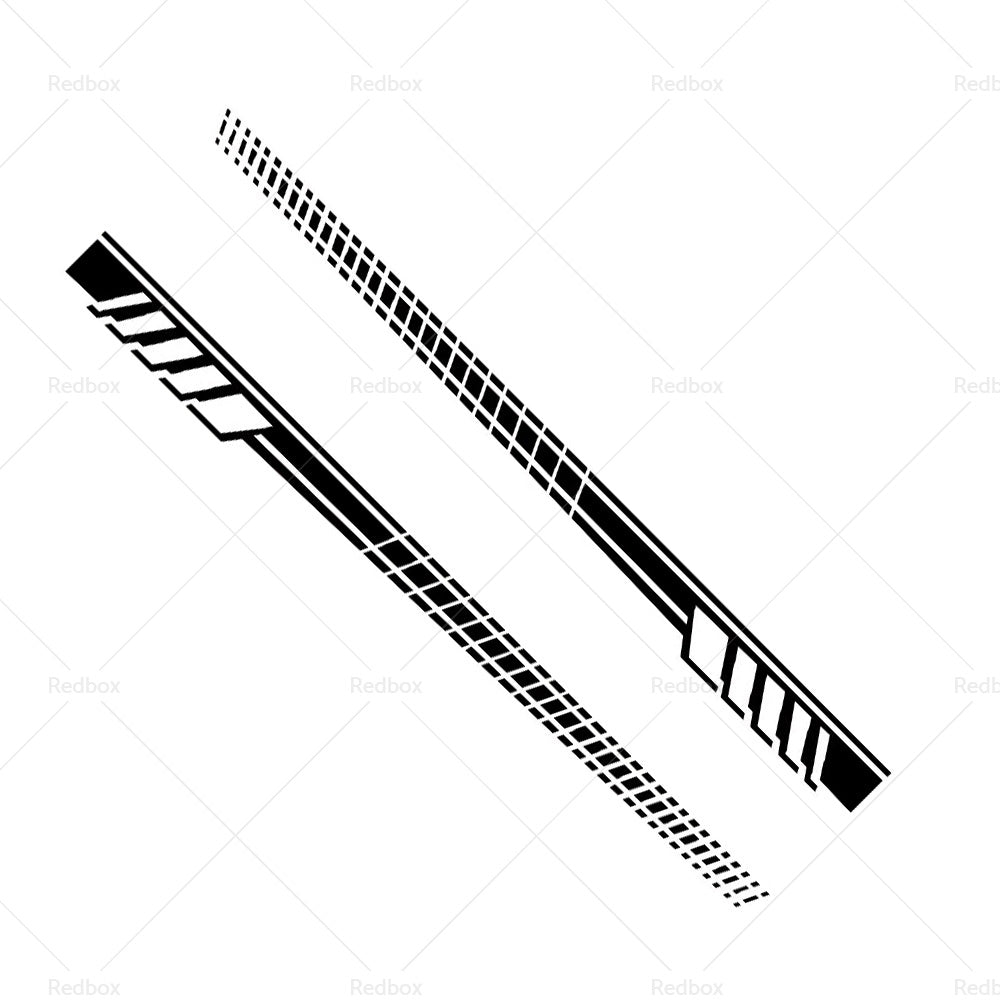 {{ 2pcs set Car Body Stickers Long Stripe Side Skirt Decoration Decals }} - Buy Car Parts Online at {{ Kaka Auto Parts }}.