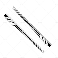 {{ 2pcs set Car Body Stickers Long Stripe Side Skirt Decoration Decals }} - Buy Car Parts Online at {{ Kaka Auto Parts }}.