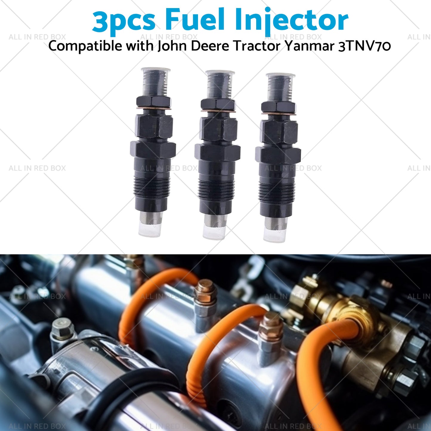 {{ 3x Fuel Injector For John Deere Tractor Yanmar 3TNV70 3TNV88 3YM30 119515-53001 }} - Buy Car Parts Online at {{ Kaka Auto Parts }}.