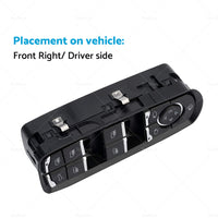 {{ 7PP959858R Window Lifter Switch for Porsche Cayenne 92A Macan 95B Panamera }} - Buy Car Parts Online at {{ Kaka Auto Parts }}.