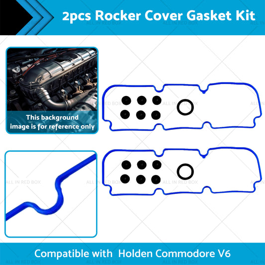 2x Rocker Cover Gasket Kit Suitable for Holden Commodore VG VQ VN VP V6 3. 8L