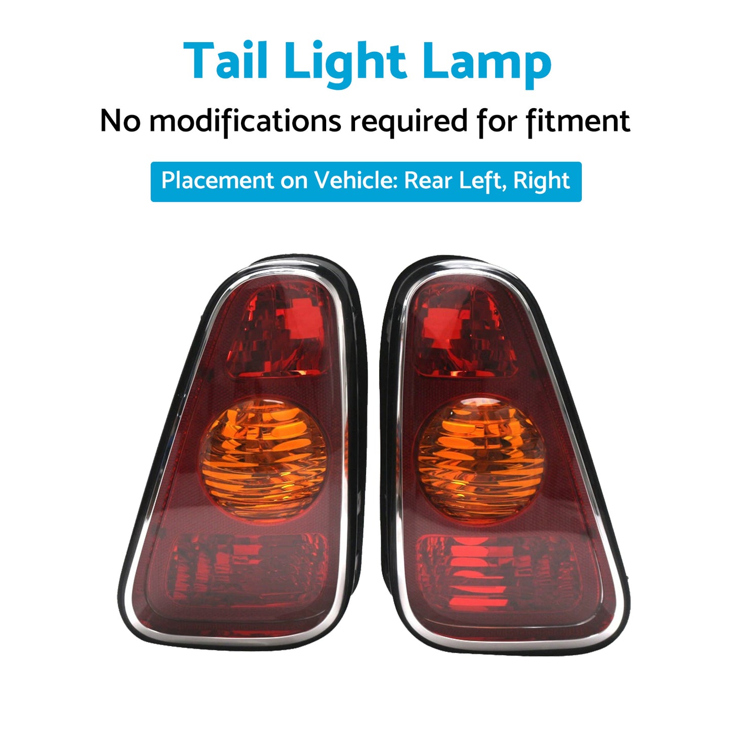 {{ Pair LH+RH Hand Tail Light Lamp Suitable For Mini Cooper Hatch R50 2001-2004 }} - Buy Car Parts Online at {{ Kaka Auto Parts }}.