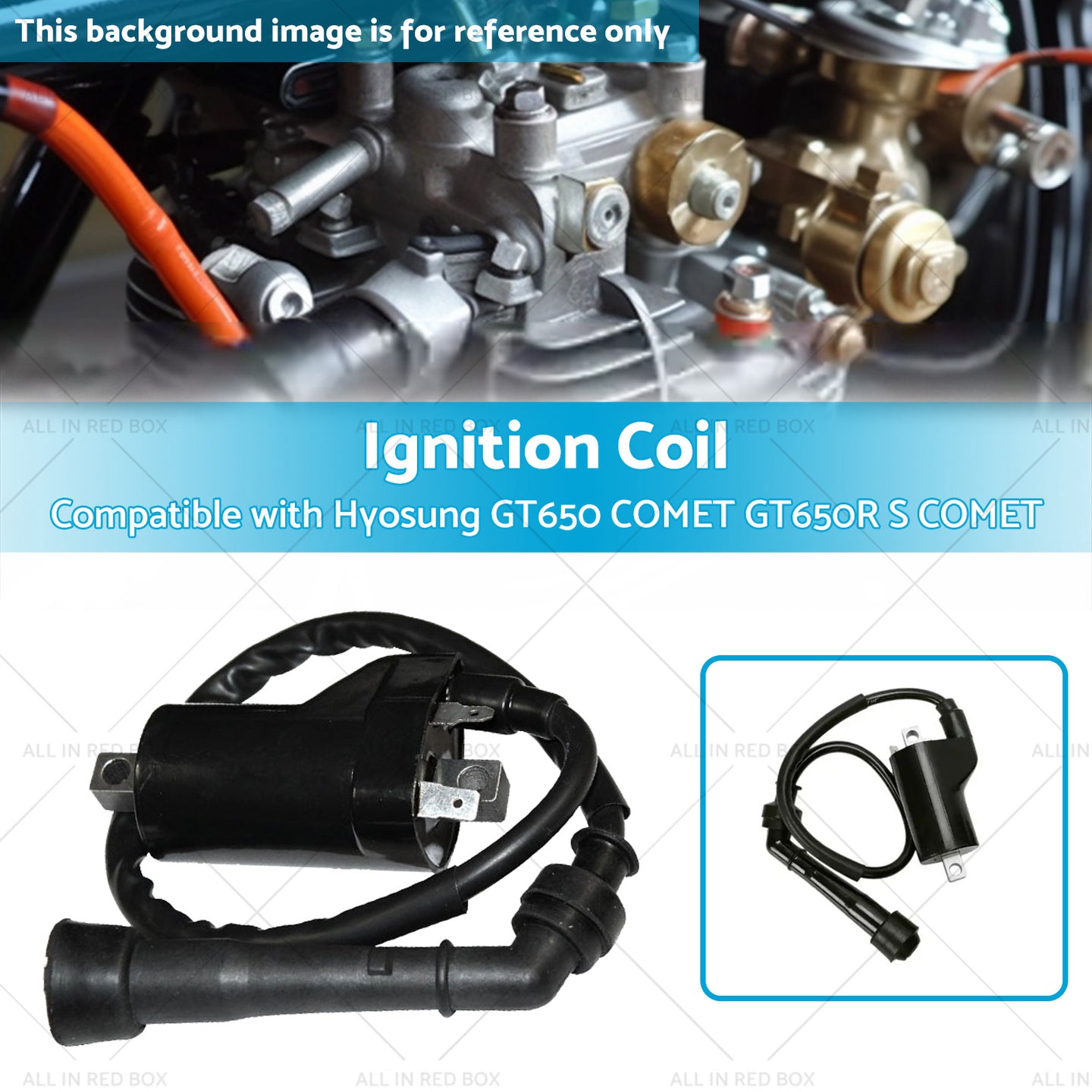 {{ 12V Single Lead Ignition Coil Suitable For Hyosung GT650 COMET   GT650R S COMET }} - Buy Car Parts Online at {{ Kaka Auto Parts }}.