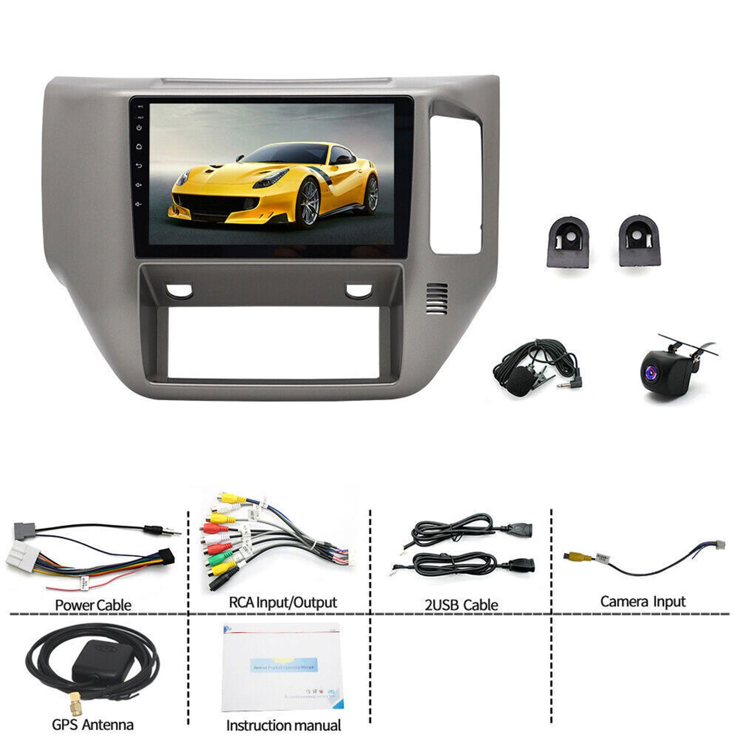 {{ In-Dash Units Android 13 9'' Bluetooth Suitable For Nissan Patrol 2004-15 GU Y61 }} - Buy Car Parts Online at {{ Kaka Auto Parts }}.