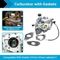 {{ Carburetor Carby Carb with Gaskets Suitable For Kohler CH730 CH740 2485393-S }} - Buy Car Parts Online at {{ Kaka Auto Parts }}.