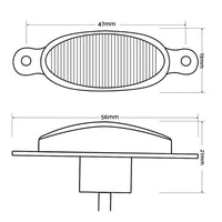Front Grille Smoked Lens White LED Running Light Suitable For Raptor Style Grill 4x