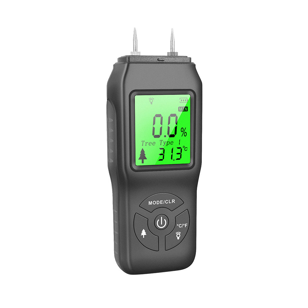 2-Pin Digital LCD Moisture Meter Suitable For Wood, Damp Detection & Caravan Testing