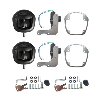 compare product 2x 12V Power Operated Black Whale Tail T Handle Lock For Trailer Canopy