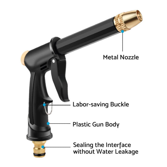 Stainless High Pressure Water Hose Spray Nozzle Washer Clean Home Window Garden