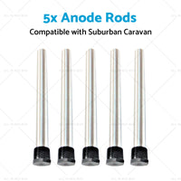{{ 5x Anode Rods Suitable for Suburban Caravan Anodes SW6DEA Hot Water Service }} - Buy Car Parts Online at {{ Kaka Auto Parts }}.
