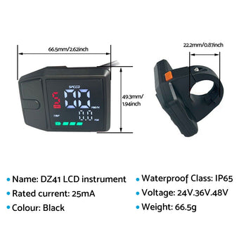 compare product High Quality LCD Instrument Suitable For Bafang BBS01 Center Motor Color Display