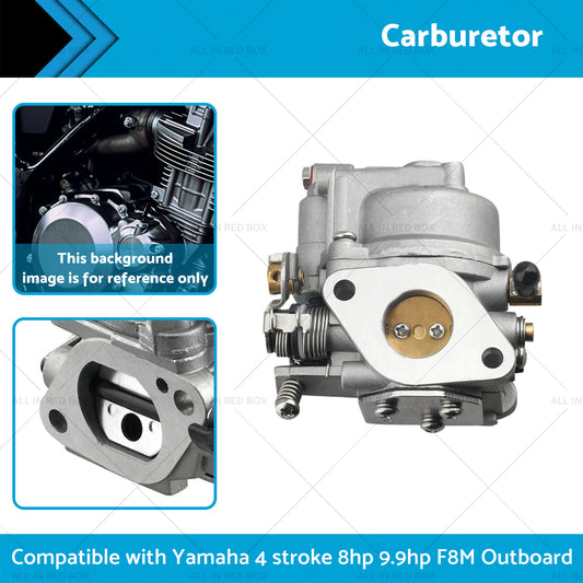 Carburetor Carb Suitable for Yamaha 4 stroke 8hp 9. 9hp Outboard 68T-14301-11-00