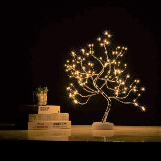 LED Copper Wire Fairy Tree Lamp Suitable for Home Party Decoration