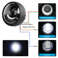 {{ Motorcycle 6. 5inch LED Headlight DRL Hi Lo Running Light Suitable For Cafe Racer }} - Buy Car Parts Online at {{ Kaka Auto Parts }}.