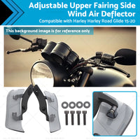 {{ Adjustable Upper Fairing Side Wind Air Deflector Suitable For Harley Road Glide }} - Buy Car Parts Online at {{ Kaka Auto Parts }}.