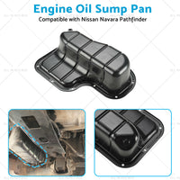 {{ Engine Oil Sump Pan Suitable for Nissan Navara D40 Pathfinder R51 VSK YD25 05-12 }} - Buy Car Parts Online at {{ Kaka Auto Parts }}.