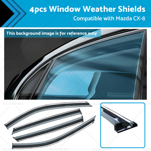 {{ 4pcs Weathershields Suitable for Mazda CX-8 2018-2024 Window Weather Shields }} - Buy Car Parts Online at {{ Kaka Auto Parts }}.