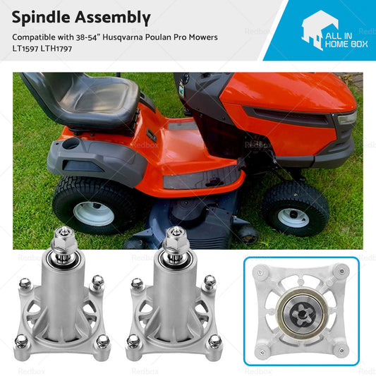 {{ 2xSpindle Assembly Suitable For 38-54inchHusqvarna Poulan Pro Mowers LT1597 LTH1797 }} - Buy Car Parts Online at {{ Kaka Auto Parts }}.