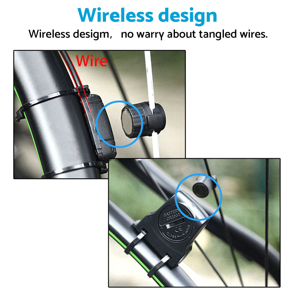 Wireless LCD Cycling Speedometer Odometer Computer Suitable For Bicycle Waterproof