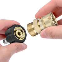 1 Pair Pressure Washer Quick Connect Couplers Suitable For 1?? or ??? ¡§C M22-14 Adapter Kit