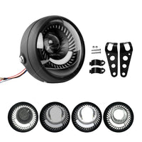 {{ Motorcycle 6. 5inch LED Headlight Spiral Side Mount Bracket Suitable For Cafe Racer }} - Buy Car Parts Online at {{ Kaka Auto Parts }}.