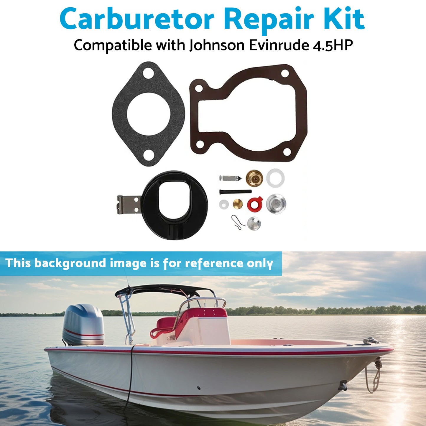 {{ 302-804844002 Carburetor Rebuild Kit Gaskets Suitable for Mercruiser 3. 0L 5. 0L }} - Buy Car Parts Online at {{ Kaka Auto Parts }}.