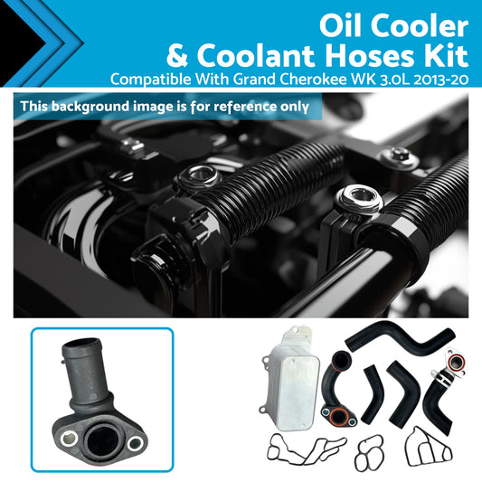 {{ Oil Cooler & Coolant Hose Set Suitable For Jeep Grand Cherokee 3.0L Eco Diesel }} - Buy Car Parts Online at {{ Kaka Auto Parts }}.