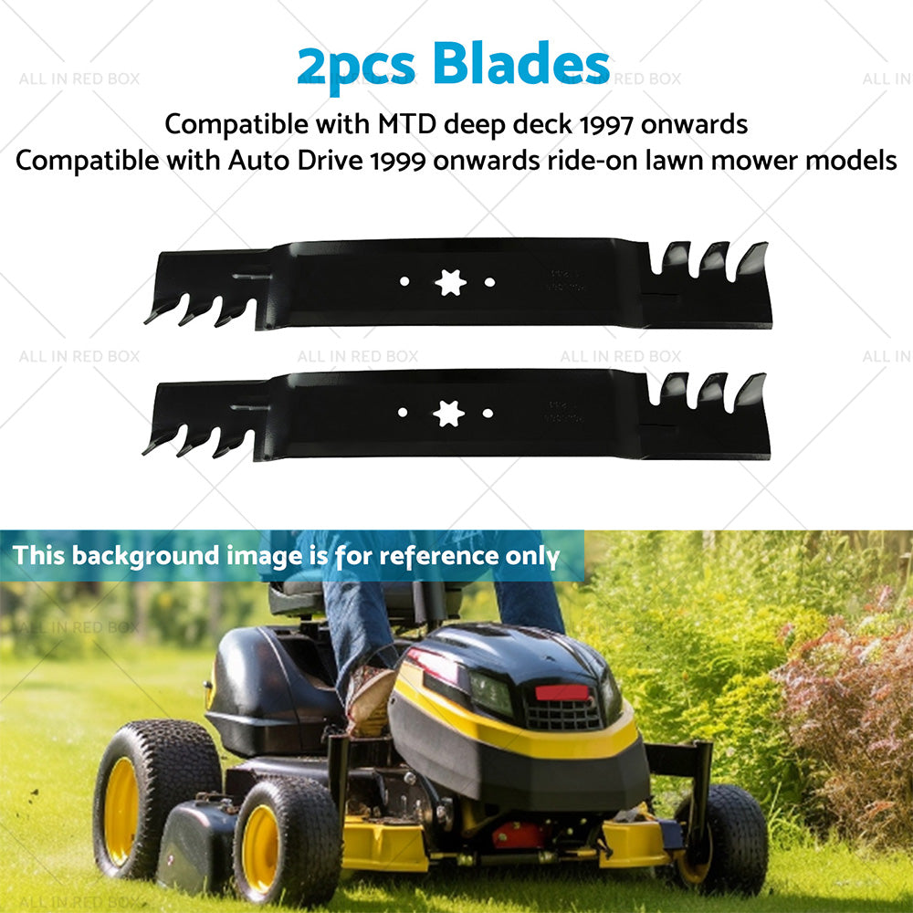 {{ 2x 42inch Blade Suitable for MTD  and  Cub Cadet ZTR RZT42 Gator Type Toothed Mulching }} - Buy Car Parts Online at {{ Kaka Auto Parts }}.