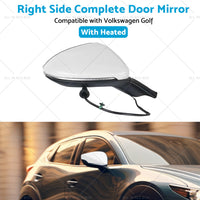 {{ Door Mirror Suitable for VW Golf MK7 2013-2021 Right Driver Side White Heated }} - Buy Car Parts Online at {{ Kaka Auto Parts }}.