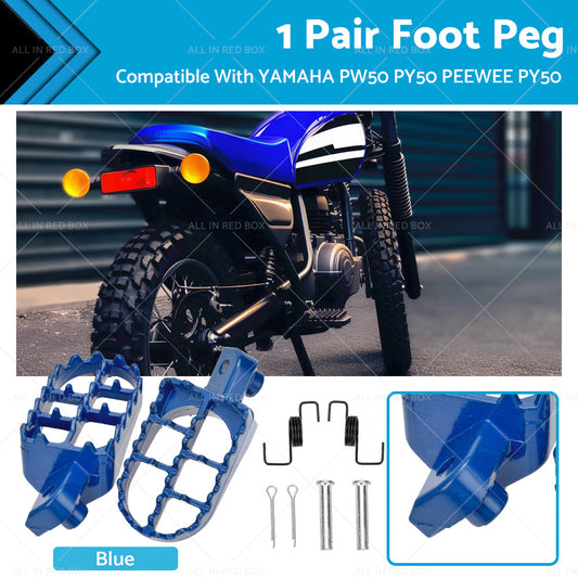 {{ Blue FOOT PEG FOOTREST ASSEMBLY FOOTPEG Suitable For YAMAHA PW50 PY50 PEEWEE }} - Buy Car Parts Online at {{ Kaka Auto Parts }}.