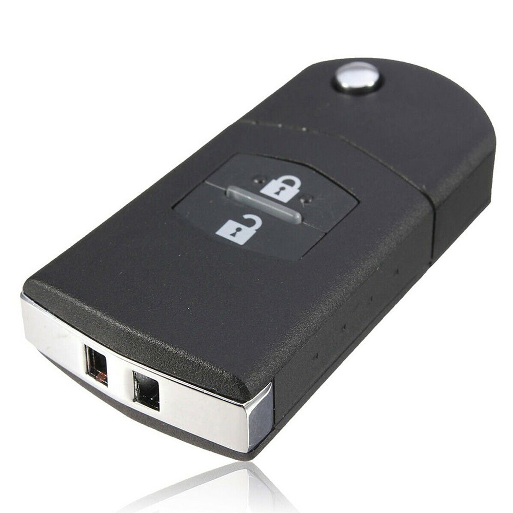 2Pcs x2 Button Remote Flip Key Car Shell Case Cover For Mazda 3 5 6 RX7 RX8 BT50