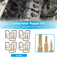 {{ 4 Sets Carburetor Repair Kit Suitable For Honda CBR250RR CBR 250 MC22 CB250 JADE }} - Buy Car Parts Online at {{ Kaka Auto Parts }}.