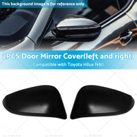 {{ Black Door Mirror Cover Side Cap Guard Suitable for Toyota Hilux N80 2015-2023 }} - Buy Car Parts Online at {{ Kaka Auto Parts }}.