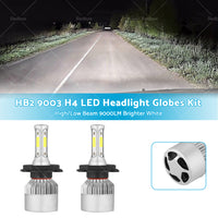 {{ 2x HB2 9003 H4 LED Headlight Globes Kit Hi or Low Beam 9000LM Brighter White }} - Buy Car Parts Online at {{ Kaka Auto Parts }}.