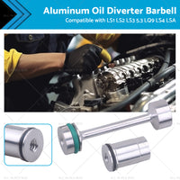{{ Billet Aluminum Oil Diverter Barbell Suitable For LS Engine LS1 LS2 LS3 5. 3 LQ9 }} - Buy Car Parts Online at {{ Kaka Auto Parts }}.