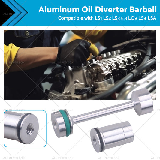 {{ Billet Aluminum Oil Diverter Barbell Suitable For LS Engine LS1 LS2 LS3 5. 3 LQ9 }} - Buy Car Parts Online at {{ Kaka Auto Parts }}.