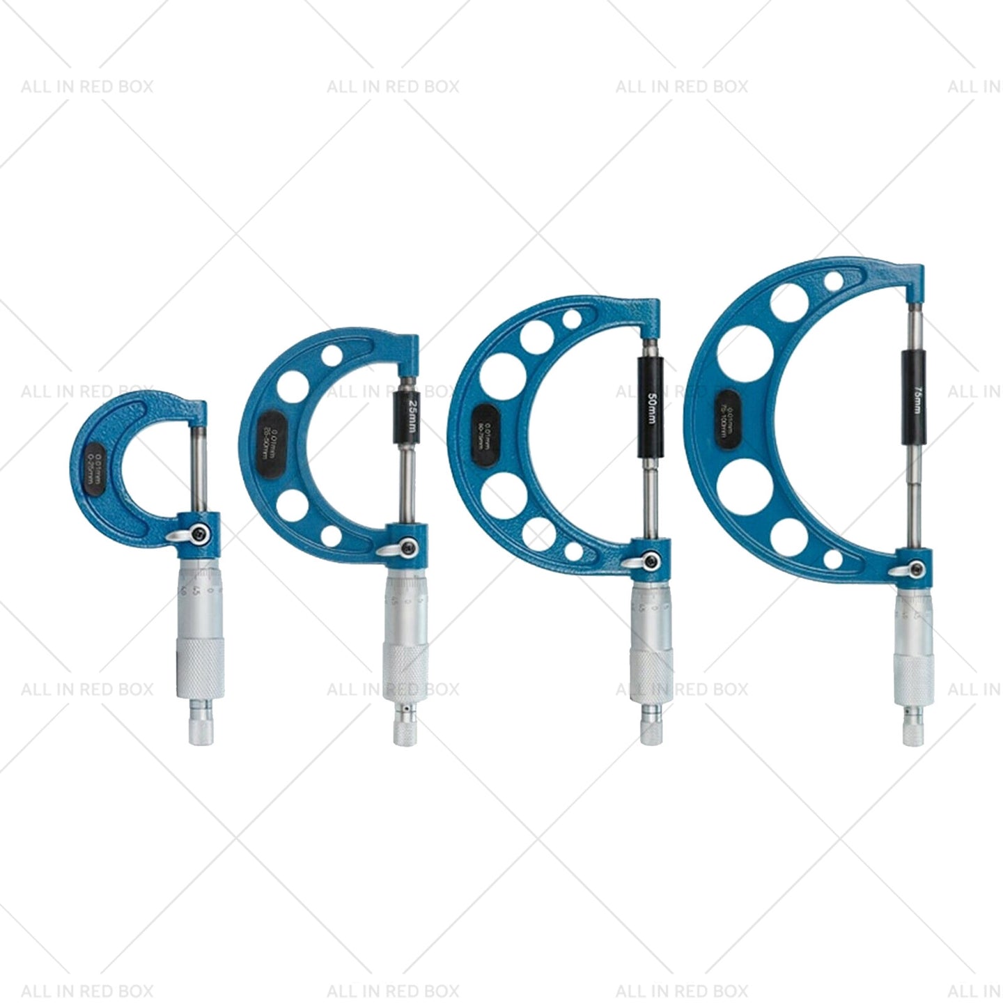 {{ 0-4in Outside Micrometer Set With Calibration Standards Wrench Accuracy Tool }} - Buy Car Parts Online at {{ Kaka Auto Parts }}.