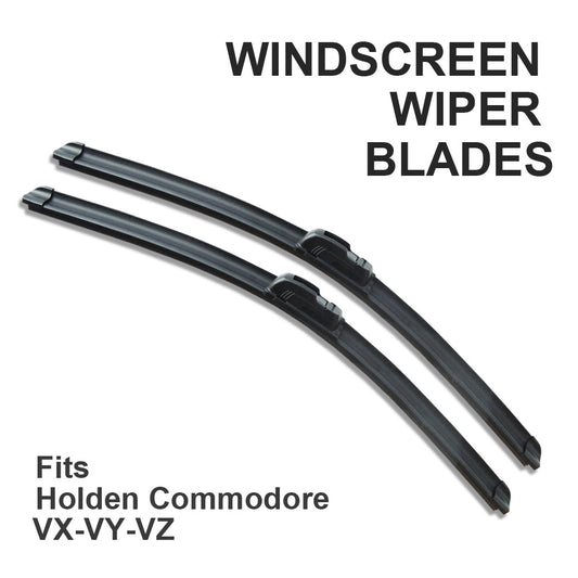 Frameless Windscreen Wiper Blades Pair Suitable For Holden Commodore VX / VY / VZ